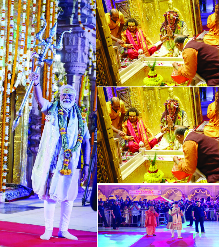 काशी विश्वनाथ मंदिर में पीएम मोदी को मिला ‘विजयी भव:’ का आशीर्वाद, मुख्य पुजारी ने दिया बाबा का श्रृंगार मुकुट