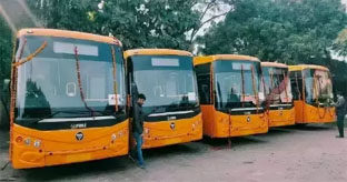 कैंट-कालभैरव मंदिर ई-बस सेवा बंद, यात्रियों का टोटा, 45 मिनट में तय होता था 25 मिनट का सफर 