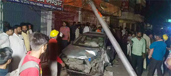 तेज रफ्तार होंडा सिटी कार ने ली दो की जान